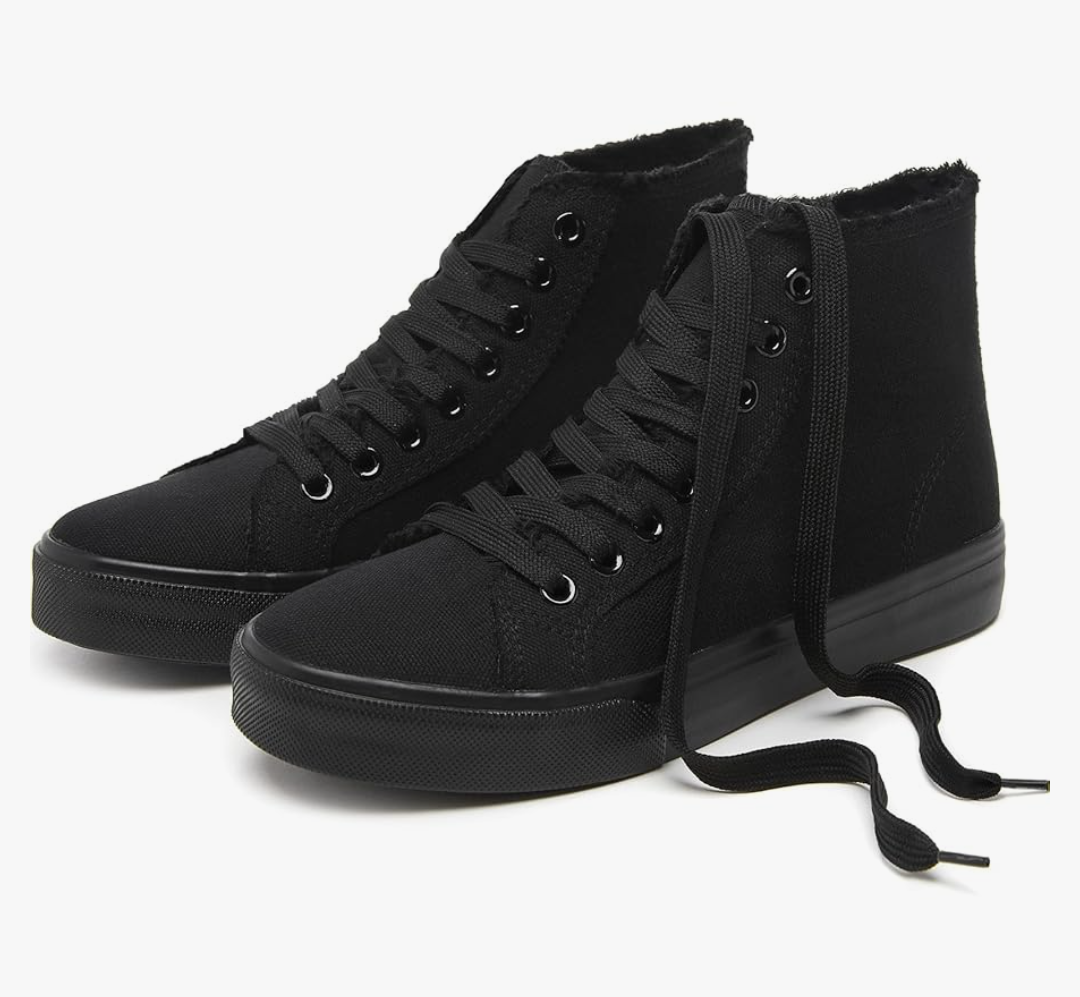 hash bubbie Unisex Canvas High top Sneakers Women's Classic Fashion High Tops Canvas Shoes Casual Tennis Shoes for Men 9W 7M