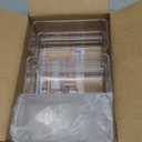 STORi SimpleSort 6-Piece Stackable Clear Drawer Organizer Set | 6" x 3" x 2" Rectangle Trays | Small Makeup Vanity Storage Bins and Office Desk Drawer Dividers | Made in USA