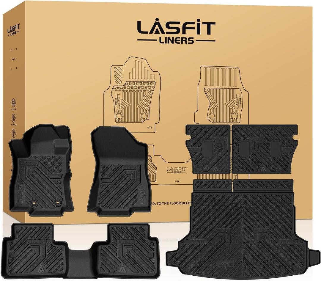 LASFIT Floor Mats & Seatback & Cargo Mats for Subaru Forester 2025-2026 (Not Fit Hybrid & Wilderness), All Weather TPE Custom Fit Floor Liners for Forester 2025-2026 Base/Premium/Sport/Limited/Touring