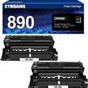 2 Pack Compatible DR890 DR-890 Drum Unit Replacement for Brother HL-L6400DW HL-L6400DWT HL-L6250DW MFC-L6900DW MFC-L6750DW