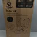 Diono Radian 3R, 3-in-1 Convertible Car Seat, Rear Facing & Forward Facing, 10 Years 1 Car Seat, Slim Fit 3 Across, Jet Black, MFD: 06/2026