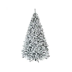 7.5-ft Flocked White Artificial Christmas Tree