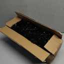 Pre-Lit Artificial Christmas Tree, Warm White Lights, Colorful Lights, Includes Stand, 4 Feet (Black)