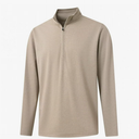 M MAELREG Quarter Zip Pullover Men Mock Neck Long Sleeve Performance Golf Athletic Pullover Half Zip Mens Sweatshirt XXL Beige