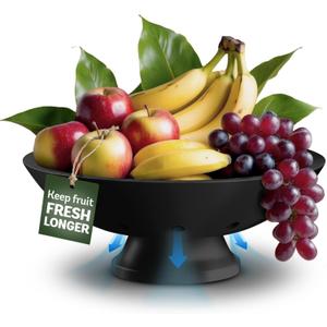 Black Wooden Fruit Bowl - Large Decorative Pedestal Bowl for Kitchen Counter & Dining Table Centerpiece, Modern Bamboo Serving Bowl for Fruits, Salads, Snacks, Keys, Bread, Entryway or Home Decor Gift Black Wooden Fruit Bowl - Large Decorative Pedestal Bowl for Kitchen Counter & Dining Table Centerpiece, Modern Bamboo Serving Bowl for Fruits, Salads, Snacks, Keys, Bread, Entryway or Home Decor Gift