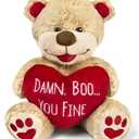 Maad Seymour Butz Valentine Bear - Funny 8" Tall Premium Soft Teddy - Ideal for Long Distance Relationship Gifts & 1 Month for Girlfriend
