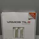 Vamos Peel and Stick Backsplash Seamless Tile for Kitchen and Bathroom,White and Beige Slate PVC Mixed Light Gold Self Adhesive Fish Scale Metal Mosaic Tiles (10 Sheets)