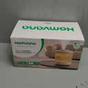 Homvana Small Humidifiers for Bedroom - 2 Packs 1.5L Cool Mist Top Fill Humidifier for Baby Nursery, Essential Oil Diffuser, 3 in 1 for Home Plants Offices and Grow Tents, 7 Color Lights, Ultrasonic