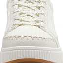 Womens Platform Sneakers Comfortable Casual Arch Casual Tennis Walking Shoes White Beige US 6