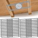 24 Pack New Construction Mounting Plate for 3/4/5 Inch LED Recessed Lighting, Galvanized Steel Rough-in Plate, Flat Wafer Light Bracket for Ceiling Downlight Housing Installation