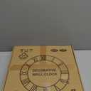 LEIKE Large Wall Clock, 16" Silent Non-Ticking, Battery Operated, Oversized, Decorative Retro Black Metal Clock for Living Room,Farmhouse, Dinner Room,Indoor, Outdoor Decor(40cm, Black Arabic Number)