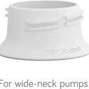 Nanobebe Breast Pump Adapters, Compatible with Ameda and Medela Breast Pumps, Baby Bottle Thread Changer, Baby Bottle Converter - 4-Pack