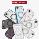 ZAGG Santa Cruz Snap Case with Kickstand for iPhone Air - Titanium, Drop Protection (13ft/4m), MagSafe Charging Compatible, ClearGuard Anti-Yellowing Technology, Scratch Resistant Phone Case