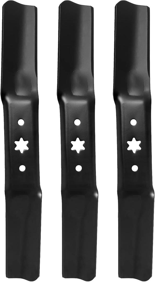 942-05056A Mower Blades Fit for Cub-Cadet ZT1 54" Deck, 742-05056 Medium Lift Blade Compatible with Cub Cad et RZT-L54 XT1 XT2, Troy-Bilt Lawn Tractor, Craftsman 247 Riding Mower (18-5/8" (3 Pack))