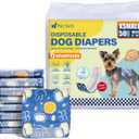 Pet Soft Male Dog Diapers - Disposable Male Dog Wraps with Wetness Indicator, Puppy Diapers for Pets Excitable Urination or Incontinence, 50pcs XSmall