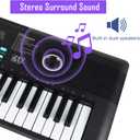 61 keys keyboard piano, Electronic Digital Piano with Built-In Speaker Microphone, Portable Keyboard Gift Teaching for Beginners, electric piano for youth