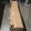 8ft Snow Flocked Christmas Pencil Tree w/ Berries & Poinsettia Flowers