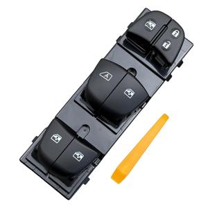 Upgraded Illuminated Power Window Switch Kit for Nissan Altima/Pathfinder/Sentra/Rogue/Juke/Leaf/Sylphy (2011-2023) 3-Pack with Tools - 25411-1KL5A (Driver Side, Amber)