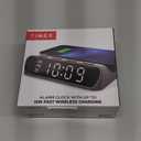 Timex Alarm Clock with Wireless Charger for iPhone, Android, and AirPods - Black (TW14B)