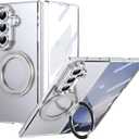 for Samsung Galaxy Fold 7 Case Slim Fit [Anti-Yellowing & Anti-Fingerprint] Built in Screen Protective and Len Protection, Compatible with Magsafe & 360 Bracket,Crystal Clear Case.