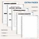 10 x 2026 Planner, Weekly and Monthly Calendar Planner Book, Jan 2026 - Dec 2026, Planning Agenda for Desk Accessories and School Supplies - A5 (6.3'' x 8.5'') (Blue Flower)