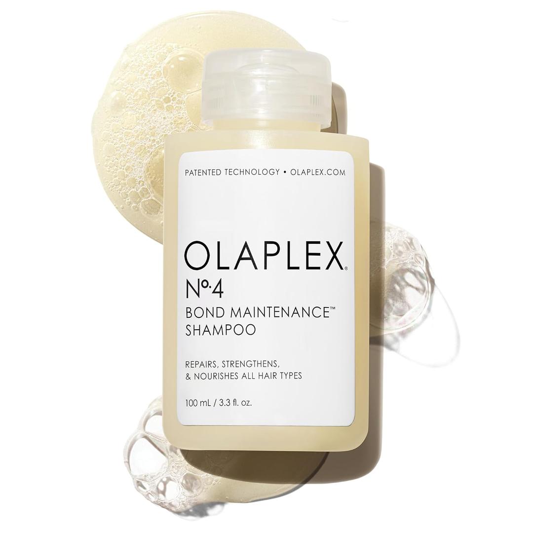 Olaplex No. 4 Bond Maintenance Shampoo, Repairs, Strengthens, & Nourishes All Hair Types, Adds Shine & Leaves Hair Feeling Soft (3.3 Fl Oz (Pack of 1))