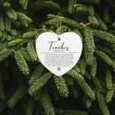 Teacher Appreciation Gifts Thank You Gifts for Women Best Teacher Gift for Women End of Year Christmas Birthday Gift for Teachers Ceramic Ornaments