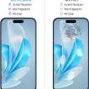 2 Pack Tempered Glass Screen Protector for iPhone 15 Pro 6.1 Inch with 2 Pack Camera Lens Protector, 9H Hardness, Bubble Free, Case Friendly