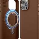 elago Magnetic Silicone Case Compatible with iPhone 15 Pro Max Case 6.7 Inch Compatible with All MagSafe Accessories - Built-in Magnets, Soft Grip Silicone, Shockproof (Brown)