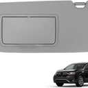 Gray Driver Left Side Sun Visor Compatible with Honda CRV 2017 2018 2019 2020 2021 2022 Sunshade Number 83280TLAA12ZB