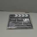 KISEER 2 Pack 12"x11" Movie Film Clap Board Wooden Movie Clapboard Film Clapper Board (Black)