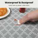 2 x Drawer & Shelf Liner for Kitchen Cabinets 17.5 x 120", Non-Slip Non-Adhesive Shelf Paper Protect Dresser and Cupboard, Waterproof Drawer Mats for Bathroom, Easy to Cut (Grey Diamond)