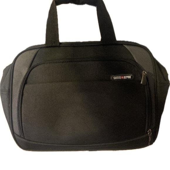 Alpine Swiss Rolling Laptop Briefcase Wheeled Overnight Carry on Bag Up to 15.6 Inches Notebook - Carries Legal Size Files