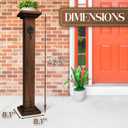Wooden Porch Sign, Wreath Post - 42.5" Wood Welcome Sign Post