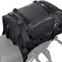 Rhinowalk Motorcycle Tail Bag 30L Waterproof Motor Pannier Travel Luggage Motorbike Rear Rack Trunk Storage Professional Accessories-Black