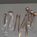 JASHII Rose Gold Silverware Set, 24 Pieces Stainless Steel Copper Flatware Set Cutlery Sets, Include Knife Fork Spoon Teaspoon, Service for 6 (Matte Rose Gold)