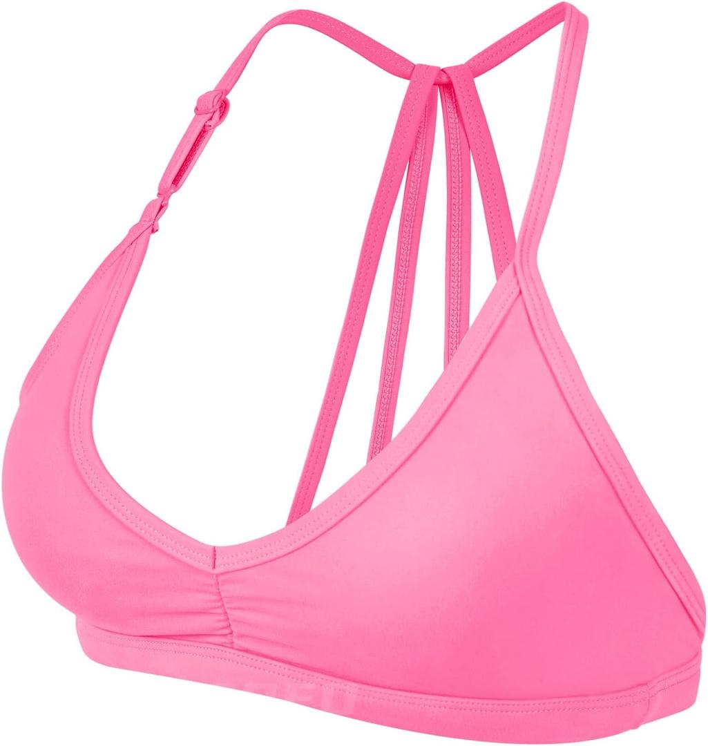 YEOREO Workout Sports Bras for Women Padded Strappy Open Back Gym Bra Light Impact Criss Cross Yoga Crop Top (Large) YEOREO Workout Sports Bras for Women Padded Strappy Open Back Gym Bra Light Impact Criss Cross Yoga Crop Top (Large)