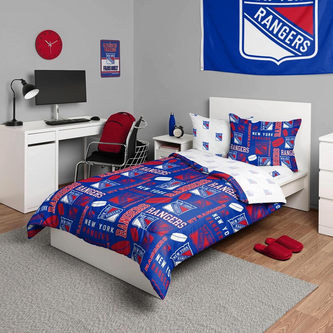 FOCO NHL Unisex-Adult Themed (Twin, Team Color)