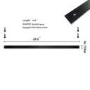 HZIU Deck Balusters 36''-1.2''-0.4'' Straight Baluster, Black Metal Deck Spindle and Stairs Railing with Screws (61, Black, 36 Inch)