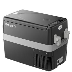 BougeRV 12V Refrigerator Fridge Freezer Portable Car Fridge 42 Quart Electric Cooler 12V/24V DC 110~240V AC for RV Camper Truck Jeep Pickup SUV Van Boat Camping Tailgating Road Trip Outdoor Travel
