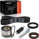 A-Premium Engine Timing Belt Kit Compatible with Honda Civic 2001 2002 2003 2004 2005 - SOHC 1.7L