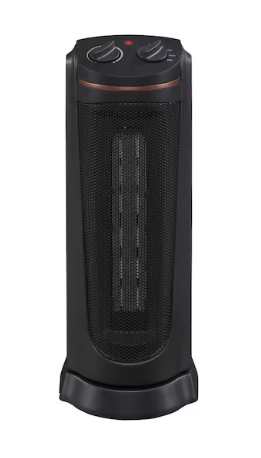 Profusion Heat 1500 -Watt Ceramic Tower Indoor Electric Space Heater with Thermostat