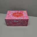 Valentines Day Gifts for Kids - 24 Pack Valentines Day Heart-Giant Lollipop-Shaped Stationery Gift Classroom Prize with Valentine Gifts Cards for Friends School Exchange Boys Girls Party Favors (Rose)