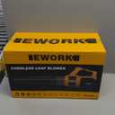 Leaf Blower Cordless - 630CFM/160MPH, 21V Powerful Electric Cordless Leaf Blower with 2 x 4.0Ah Batteries and Charger, Battery Powered Leaf Blowers for Lawn Care, Patio, Yard, Dust, Snow (Yellow)