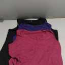 Riyiper 3 Pack Women's V Neck Tank Tops Sleeveless T Shirts Loose Casual Tunic Tank Summer 2025 Beach Vacation Clothes(Size XL Fuchsia, Navy Blue, Black)