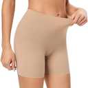 Seamless Shaping Boyshorts Panties for Women Slip Shorts Under Dress Shapewear Shorts Tummy Control Underwear Size M