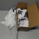 3-Pack Ghost Solar Powered Halloween Decorations Outdoor, Auto On/Off, Solar Halloween Lights for Garden Pathway Porch Yard Walkway Lawn Party Decor, 8 Modes & Waterproof Outdoor Halloween Decorations