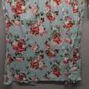 Hospital Gowns for Women Tear Away Snap 3/4 Sleeve Open Back Post Shoulder Surgery Dresses Delivery Nightgown S-3XL (Light Green Flower)