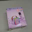 Mini Karaoke Machine Speaker for Kids Adults, Portable Bluetooth with 2 Wireless Microphones, Christmas Birthday Gifts Toys Girls Boys Ages 4, 5, 6,7, 8,9,10,11,12+ Years Old Toddler (Off-White - 2 Mic)