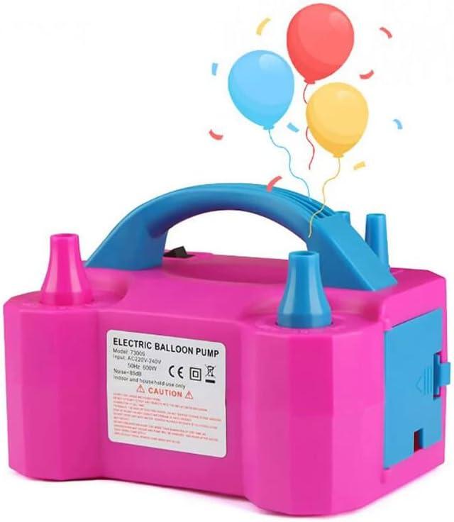 AC 110V Electric Balloon Pump, Double-Hole Inflator Portable Inflatable Pump 400L/MIN 600W